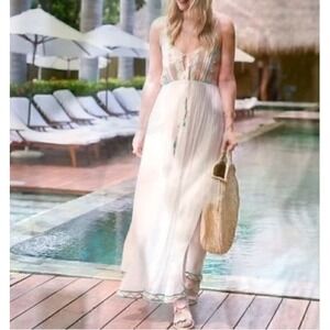 Raga Anthropologie Coastland Babydoll‎ Maxi Dress Lined XS